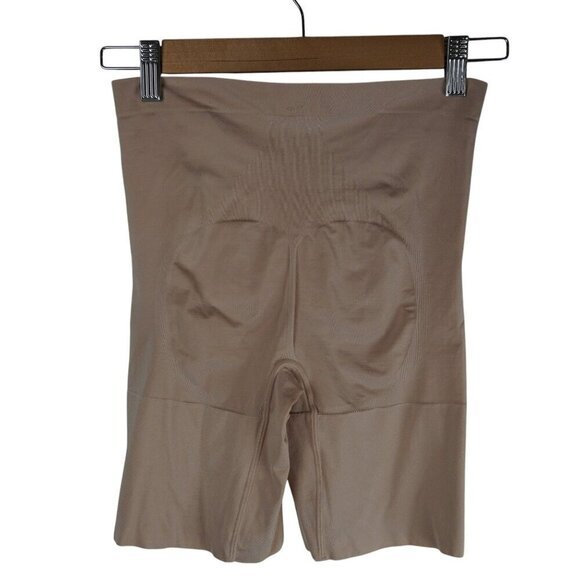 Spanx L/G‎ Womens High-Waisted Beige Spanx Shapewear Shorts - Picture 3 of 5